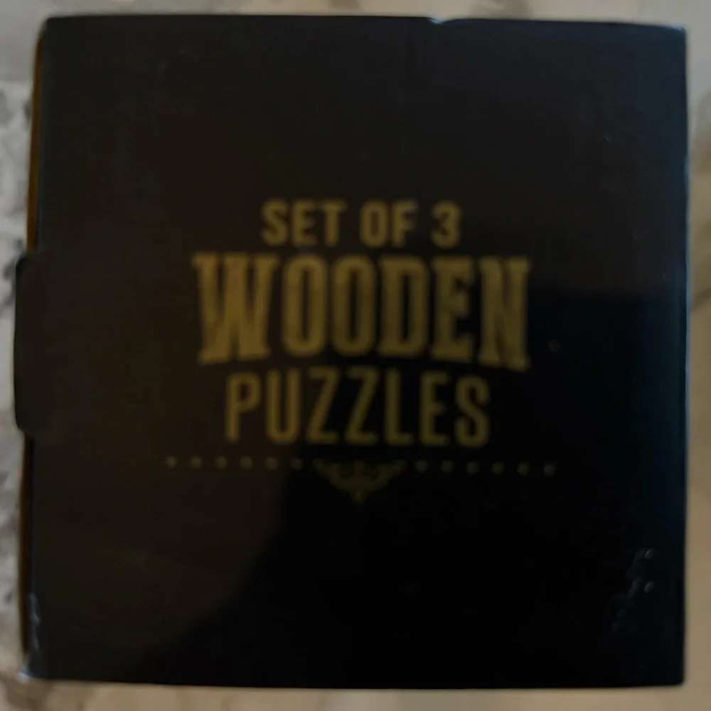 The Original Fun Workshop Set of 3 Wooden Puzzles, NIB